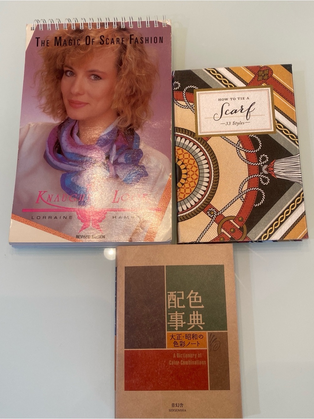 Fashion Styling Book Lot How to Tie a Scarf Dictionary of Color Combinations